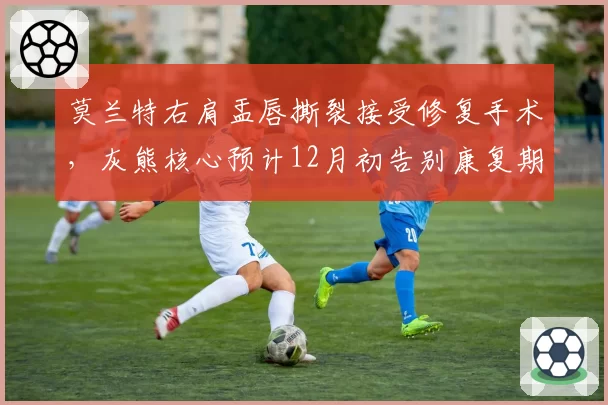 莫兰特右肩盂唇撕裂接受修复手术,灰熊核心预计12月初告别康复期
